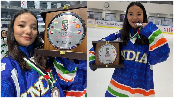 Padma Chorol,Indian Women Ice Hockey, Khelo India Winter Games