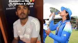 ‘जो भी है वैभव की वजह से है’, भावुक कर देगा अंडर-19 चैंपियन कप्तान आयुष म्हात्रे का वीडियो