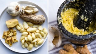 ginger garlic paste, preserve ginger garlic paste, ginger garlic paste preserve