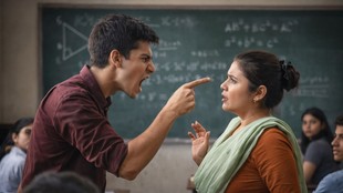 Vadodara,woman teacher slapped,India teacher assault,student attacked teacher,