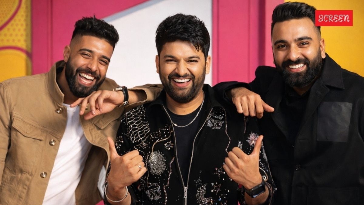 AP Dhillon And Anubhav Singh Bassi at The Great Indian Kapil Show