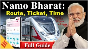 Namo Bharat route, tickets and timing, जानें सारी डिटेल| RRTS Route| Delhi to Meerut