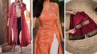 old saree reuse ideas, Old Sarees Into New Outfits, Transform Rich Heavy Silk