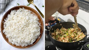 leftover rice, reheat rice, reheat rice without burning