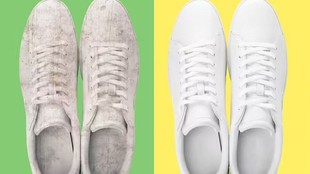 white shoe cleaning tips, remove yellow stains white shoes, how to clean white sneakers at home