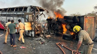13 persons killed in bus fire in Andhra pradesh Markapuram PMO Announces Compensation