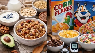 breakfast, breakfast cereals, cereal, healthiest breakfast cereals, best cereal for weight loss, cereal low in sugar high in fiber, muesli vs granola vs cornflakes,