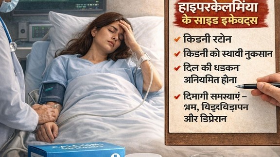 calcium supplement side effects, hypercalcemia symptoms, Dr. Tickoo Max Healthcare, high calcium blood levels, kidney damage from supplements, Vitamin D and calcium interaction