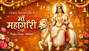 Chaitra Navratri Day 8 wishes, Navratri Day 8 Maa Mahagauri