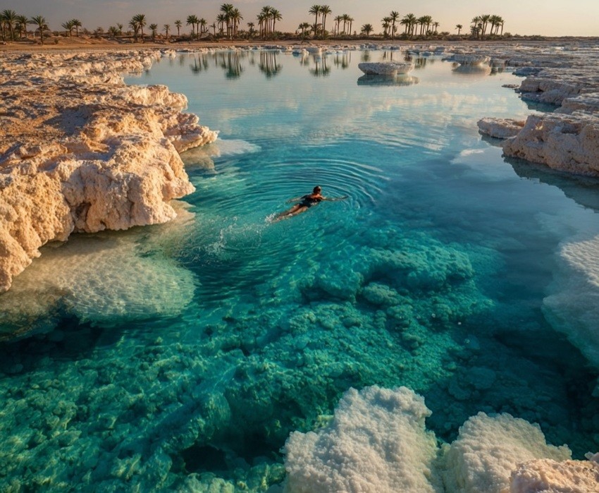 Egypt salt lakes