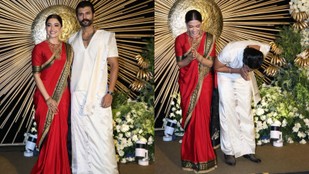 Grand Decor and Traditional Looks Shine at Rashmika Mandanna and Vijay Deverakonda Wedding Reception