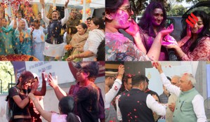 Holi celebrations, Pre Holi celebrations, Photos of Holi celebrations