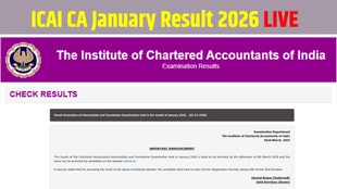 ICAI CA Result 2026, CA Foundation Result 2026, CA Inter Result 2026, ICAI Result January 2026, CA Result Check Kaise Kare, ICAI CA Result 2026