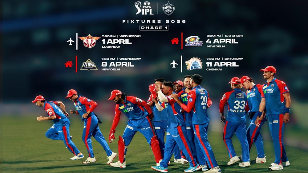 आईपीएल 2026 में दिल्ली कैपिटल्स पहल मैच एक अप्रैल को खेलेगी। (फोटो सोर्स- DC X)