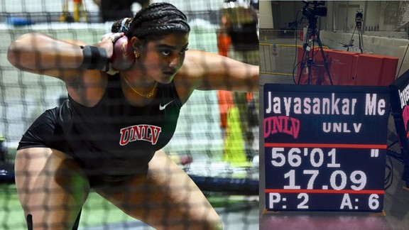 Krishna Jayashankar, Indian shot put athlete, NCAA Indoor Championships