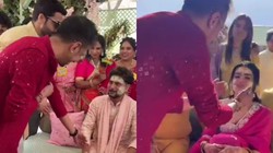 VIDEO: पहले हल्दी लगाई, फिर छूए पैर, कुलदीप यादव की हल्दी सेरेमनी में चहल ने लूटी महफिल