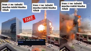AI generated video shared as real