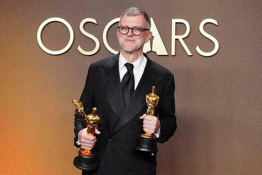 Paul Thomas Anderson, winner of the awards for writing 