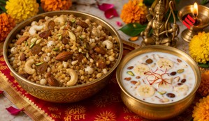 Ram Navami recipes, Panjeeri recipe for Ram Navami, Panchamrit recipe for Ram Navami
