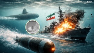 American Submarine Video, Iran WarShip, Submarine attack video