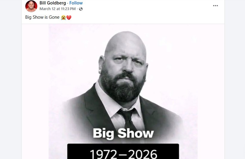 Big Show, Big Show Death Fact Check