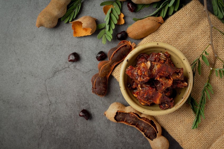 tamarind on dark backgroud