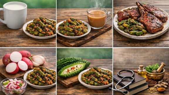 These 4 Foods To Avoid With Ladyfinger,Bhindi Ke Sath Kya Nahi Khaye,bhindi,Bhindi health benefits,bhindi fry recipe,diabetes foods to avoid,lifestyle,side effects of okra, Avoid these 4 foods with Okra, Vegetable combination with okra, Bitter Gourd combination with okra, Brinjal combination with okra,