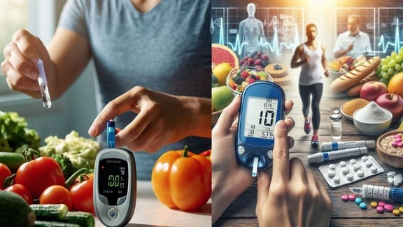 HbA1c test, fasting blood glucose (FBG), diabetes diagnosis, blood sugar monitoring, long-term glucose control, prediabetes screening, post-meal glucose levels,