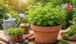 grow mint in pot, mint plant care tips, how to grow mint at home