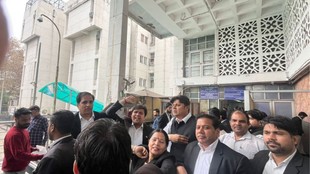 Karkardooma court| lawyers strike|