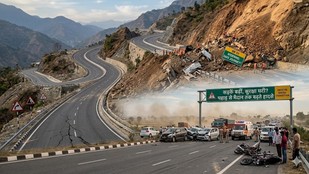भारत में सड़कों के विस्तार के बावजूद हादसे बढ़ रहे हैं।