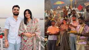 Ahead of Wedding Buzz Rinku Singh Visits Varanasi with Fiancée Priya Saroj