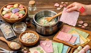 DIY paper soap, homemade paper soap, paper soap from soap scraps, how to make paper soap