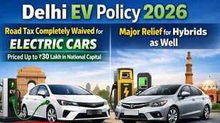 Delhi EV Policy 2026, EV Tax Free Delhi, Hybrid Car Tax Benefit, Electric Vehicle Subsidy Delhi, 30 Lakh EV Benefit, Delhi EV Policy Hindi