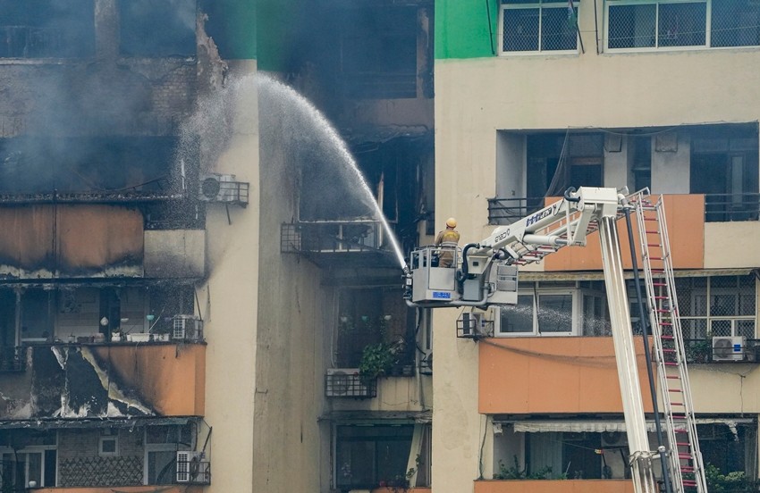 Apartment fire rescue