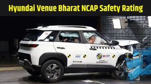 Hyundai Venue safety rating, Bharat NCAP crash test, Hyundai Venue 5 star rating, Venue safety features India, compact SUV safety India