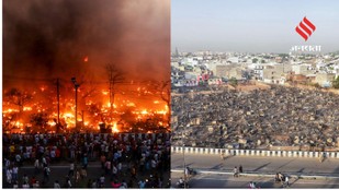 Lucknow Tragedy Charred Bodies of Two Infants Recovered from Debris