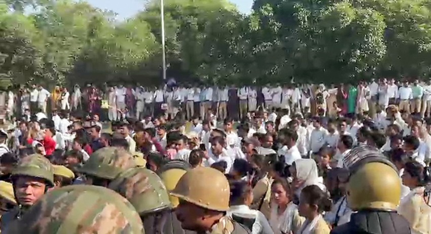 Noida protest 2026