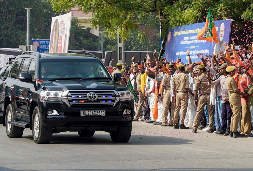 Varanasi political rally