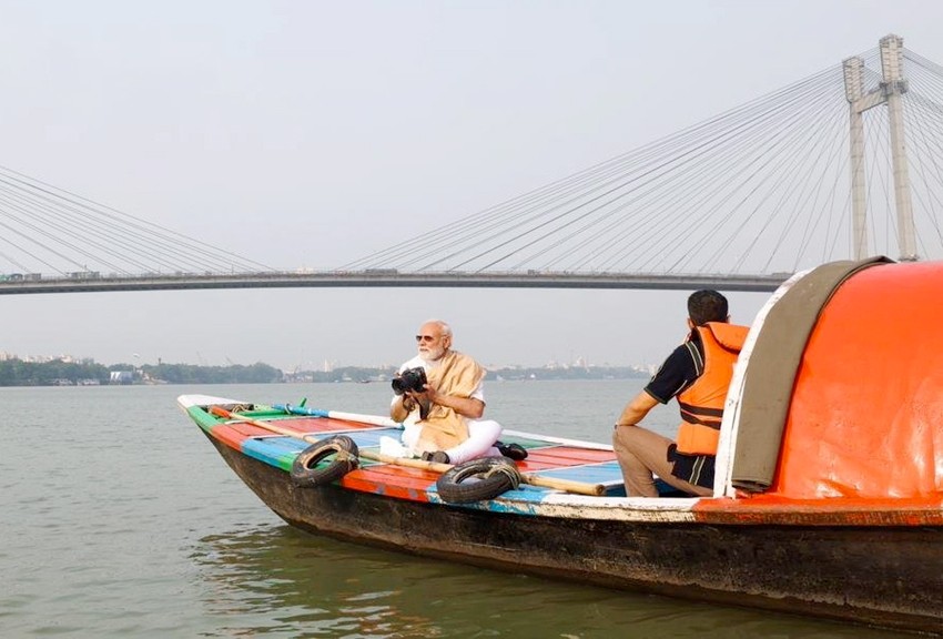 Howrah Bridge view from river