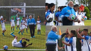 गंगटोक में पीएम मोदी ने बच्चों के साथ खेला फुटबॉल, दिखा अलग अंदाज, तस्वीरें हुईं वायरल