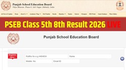 Punjab Board Class 5th 8th Result 2026 LIVE: कब आएगा पंजाब बोर्ड कक्षा 5वीं, 8वीं परिणाम, यहां है रिजल्ट की लेटेस्ट अपडेट