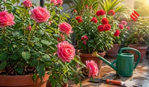 Rose plant care in summer