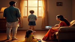 Distances in relationships, the crisis of the Indian family