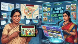 मीम, रील्स और एआई का चुनावी खेल: बंगाल-तमिलनाडु में सोशल मीडिया बना सबसे बड़ा हथियार