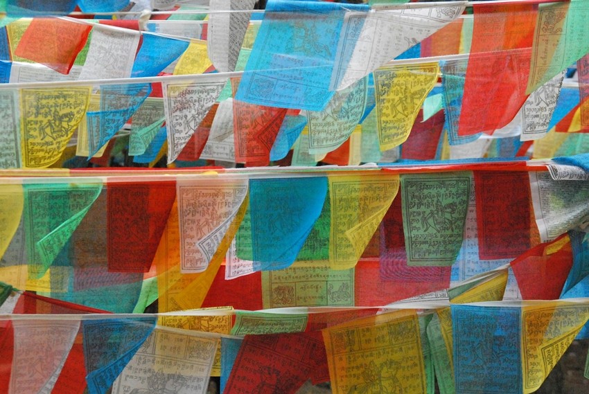 Tibetan prayer flags