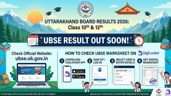 Uttarakhand Board Result 2026, UBSE 10th Result 2026, UBSE 12th Result 2026, UK Board Result 2026, ubse.uk.gov.in result, uaresults.nic.in 2026, DigiLocker UBSE Result