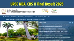 UPSC NDA, CDS II Final Result 2025: यूपीएससी एनडीए, सीडीएस II फाइनल रिजल्ट घोषित, upsc.gov.in पर ऐसे करें चेक और डाउनलोड
