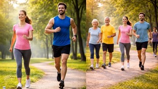 walking vs running, fitness goals, weight loss, heart health, joint health, low-impact exercise, endurance, calorie burn, brisk walking,