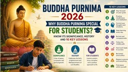 Buddha Purnima 2026: छात्रों के लिए क्यों खास है बुद्ध पूर्णिमा का दिन, जानें महत्व, इतिहास और छात्र जीवन के लिए 10 बड़ी सीख